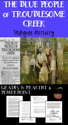 the blue people of troublesomee creek pelagge activity for grade 3