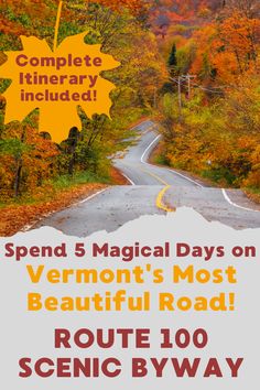 Route 100 in Vermont in the fall. Vermont Route 100 Map, New England Fall Road Trip Itinerary, Vermont New Hampshire Road Trip, East Coast Fall Colors Road Trip, Vermont To Maine Road Trip, Vermont Route 100, Route 100 Vermont, 3 Days In Vermont Fall, Vermont Fall Foliage Road Trips