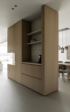 design: kristoffcuppens Home Minimal, Joinery Details, Kitchen Bar, Joinery, Storage Shelves, Floating Shelves, Kitchen Remodel, Contemporary Design, Dancing