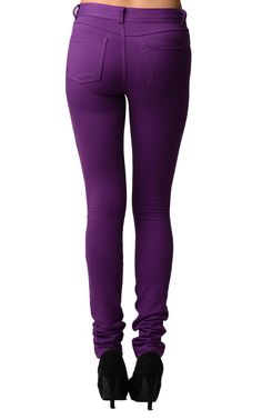 Purple Brazilian Moleton Jeggings Purple Jeans, All Things Purple, Best Leggings, Denim Style, Denim Fashion, Jeans Style, Jeggings, Home Goods, Pants For Women