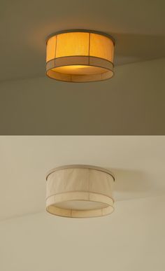 two different views of a light fixture