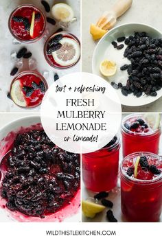 fresh mulbberry lemonade is the perfect way to start your day off right now