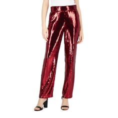 The Statement Pant You Need For The Season, These Sequined Stunners From Inc International Concepts Are Fabulous, Festive And Ready For Any Holiday Party. Approx. Inseam: 31" High Rise; Straight Leg Side Zip Hip Pockets This Garment Was Made In A Factory That Supports Women Worker Empowerment Through Rise, Which Creates Partnerships To Enable Workplace-Based Interventions On Health, Financial Inclusion And Gender Equality Polyester/Spandex Machine Washable Imported Statement Pants, Financial Inclusion, Party Pants, Le Suit, Womens Capris, Red Sequin, Matching Family Outfits, Family Outfits, Sleeves (women)