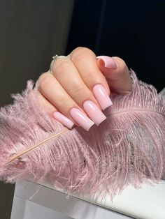 Pink Nude Nails, Meri Christmas, Base Nails, Morning Pancakes, One Color Nails, Luxury Nails, Nude Nails, Winter Nails