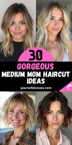 In the ever-evolving world of hair stylinghaving a versatile hairstyle like shoulder-length brunet Mom Haircut Low Maintenance Round Face, Short Bob Hairstyles With Bangs, Mom Haircut, Sassy Hairstyles, Mom Haircuts