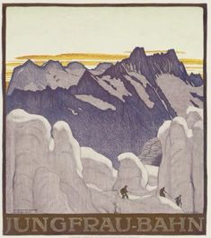 an image of a poster with mountains in the background