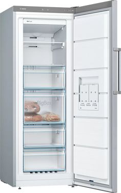 an open refrigerator with some food inside of it