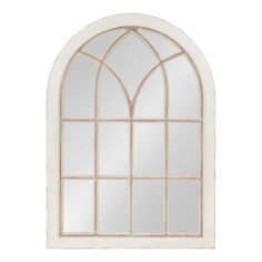 Decorate your home in rustic farmhouse style with a large and impressive windowpane arch mirror. This sophisticated mirror carries a charming coastal finish with a timeless architectural design. It provides radiance and balances a room's ambiance. Window Pane Mirror, White Wall Mirrors, Coastal White, Arch Mirror, Room Ambiance, Beautiful Mirrors, Accent Mirror, Rustic Farmhouse Style, Framed Mirror Wall