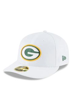 Your unbridled Green Bay Packers passion will be on full display the moment you put on this Omaha low profile 59FIFTY fitted hat from New Era. Material: 100% Polyester High Crown Structured fit Flat bill with ability to curve Fitted Raised embroidery Six panels with eyelets Embroidered graphics Surface washable Officially licensed Imported Brand: New Era White Snapback Hat For Fan Gear, Sports Event Fitted Hat With Flat Brim, Fan Gear Visor Hat, One Size Fits Most, Fan Gear Cap Hat, White Snapback Fitted Hat For Fan Gear, White Sporty Hat With Curved Brim For Fan Gear, White Visor For Baseball Season, White Flat Brim Fitted Hat For Baseball Season, Curved Brim Hats For Sports Events