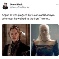 the two faces of game of thrones are shown in this tweeme screen shot