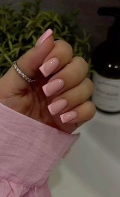 Clean Girl Nails, Blush Pink Nails, Nails Pretty, Girl Nails, Glamour Nails, Simple Acrylic Nails, Waste Of Time