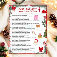 Santa Sleigh, Printable Games, Christmas Games, Holiday Lights, Game Item, Christmas Printables, Simple Christmas, Healthy Desserts