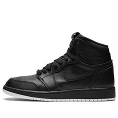 (GS) Air Jordan 1 Retro High OG 'Black Perforated' 575441-002 (AJ1/SNKR/Women's) Air Jordan 1 Retro High Og, Air Jordan 1 Retro High, Air Jordan 1 High, Jordan 1 High, Air Jordan 1 Retro, Jordan 1 Retro High, Jordan 1 Retro, Air Jordan 1, Nike Air Jordan