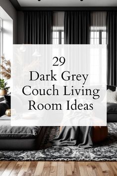 dark grey couch living room ideas