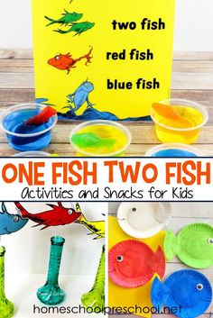 one fish two fish activities and snacks for kids to do with the dr seuss book