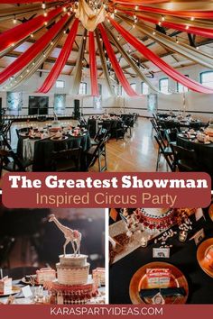 the greatest showman inspired circus party