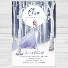 Frozen 2 Invitations Free Templates, Frozen Clipart, Frozen Decorations