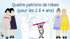 Tuto patron couture enfant gratuit - 4 en 1 Patron robe Fillette 2 - 4 ans Baby Couture, Diy Couture, Family Guy, Couture, Sewing, Dresses, Patchwork