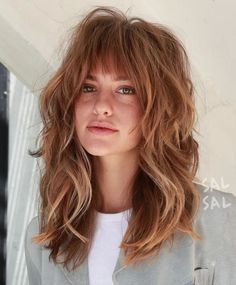 Style Long Shag Haircut, Fall Hair Cuts, Shag Haircut, Trending Haircuts, Mid Length Hair, Cut My Hair, Hair Color Trends, Great Hair