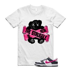 Family owned and operated. We look forward to serving you for all your sneaker match t shirt needs. Need a custom colorway? Order from the custom listing on my page. * We carry a variety of t shirt brands to match as many shoes as possible. Please reach out for size charts. All t shirts run in men's sizes, but measurements can vary slightly brand to brand. * 100% Cotton * Wash inside out using cold water and tumble dry on low heat or hang to dry * We try to ship items by the next business day, b Pink Urban T-shirt For Streetwear, Graphic Tee With Logo Print For Sneaker Matching, Pink Sublimation Print T-shirt For Streetwear, Pink T-shirt With Sublimation Print For Streetwear, Pink Streetwear T-shirt With Sublimation Print, Sporty T-shirt With Sublimation Print For Streetwear, Dunks Outfit, Sneaker Match Tees, Size Charts