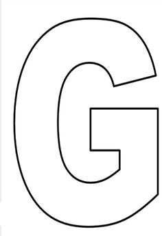 the letter g is for coloring pages with black and white letters, including the letter g