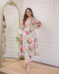 Womens Feshion Kurta India Khadar Dress Designs Printed, Khadar Dress Designs, Khadar Dress Designs Pakistani, Printed Frock Design, Trendy Kurti Designs, Dress Design Pakistani, Printed Dress Outfit, Shalwar Design