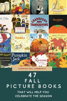 four children's books with the title 4 fall picture books that will help you celebrate the season