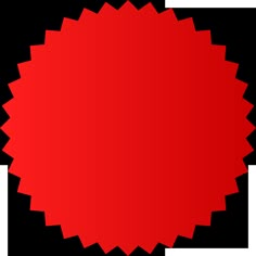 a red circle on a white background with no borders or borders to the center