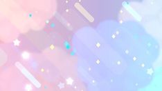 an abstract background with stars and blurry lights in pink, blue, yellow and white