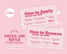 how to apply press - on nails instruction