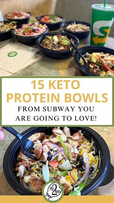 Keto fast food! You’ve gotta try one of these keto-friendly Subway Protein Bowls! Subway is joining the long list of fast-food restaurants adding protein bowls to its menu! Earlier in the year, Subway added Protein Bowls as a menu option, so now you can order any of the chain’s Footlong Subs in this format. They come with the same portion of protein, vegetables, cheese, and sauce as the restaurant’s famous Footlong Subs, but without all of the carbs and sugar associated with Subway’s bread! Subway Keto Options, Keto Subway Options, Subway Diet Plan, Subway Order Ideas Healthy, Subway Protein Bowl, Healthy Subway Orders, Subway Order Ideas, Keto Subway, Subway Recipes