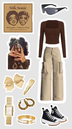 Fit Based off of Silk Sonic #music #silksonic #brunomars #outfitinspo Converse Run Star Hike Outfit, Bruno Mars Style, Bruno Mars Show, Consert Outfits, Bruno Mars Concert, Silk Sonic, Lazy Outfits, Simple Trendy Outfits, Bruno Mars