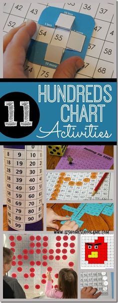 hundreds chart activities for kids to practice numbers