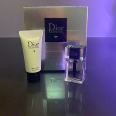 Brand New Dior For Men Gift Box . Dior 2 Piece Gift Set Eau De Toilette 10 Ml 0.34 Fl Oz. And Shower Mini Shower Gel 20 Ml. Shower Gel Has No Seal That’s The Way It Was Purchased But Is Brand New Never Used. Dior Mini Gift Set, Dior For Men, Christian Dior Homme, Men Dior, Mens Sleepwear, Mens Fragrance, Shower Gel, Vintage Dior, Blue Man