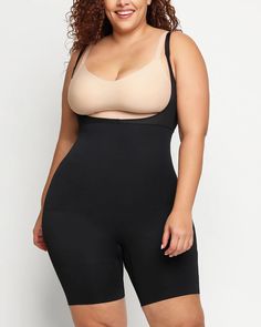 Shop AirSlim® open bust seamless smoothing body shaper to level up your wardrobe deserves! Shapellx shapewear body shaper just fit every type your outfits. Wear best shapewear, feel more comfortable! Black Friday In July, Waist Trainer Workout, Hourglass Body Shape, Apple Body Shapes, Low Intensity Workout, Open Bust, Natural Curves, Body Shaper, Body Shapers