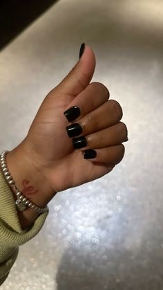 Black Nails Ideas Short Square, Claw Nails, Nails Set, Nail Sets