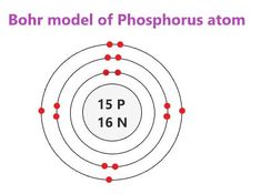 the bohr model of magnetium is shown in red and white, as well as an