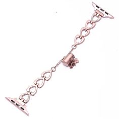 Women wristband for Apple Watch Band Lady Luxury Jewelry Metal Bracelet 7 6 SE Rose Gold Bracelet Strap Apple Watch Band, Elegant Pink Bracelet Strap Apple Watch Band, Elegant Adjustable Pink Watch Bands, Elegant Watch Bands As A Gift, Lady Luxury, Apple Watch Series 7, Metal Bracelet, Jewelry Metal, Color Bands