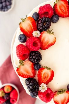 Chantilly Cake Recipe. Homemade moist yellow cake layered with fluffy sweet cream cheese whipped cream frosting and fresh berries. This Chantilly Cake is famous at Whole Foods and here's my copycat version so you can make it at home. This is the best Chantilly Cake recipe!