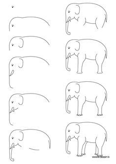 how to draw an elephant for kids with easy step by step instructions and printables