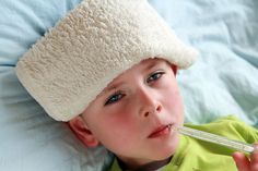 Photo about Preschooler with thermometer and compress lying in bed with flu and feverImage of lyinghealthbedspread9176477 Natural Health Care, Cold Cough, Integrative Health, Cold Prevention, Cold Home Remedies, Home Remedies, Nutrition, Health