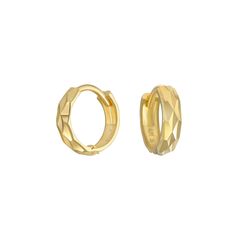 She's sure to love the unique style of these 14k gold Charming Girl faceted hoop earrings. She's sure to love the unique style of these 14k gold Charming Girl faceted hoop earrings. Nickel free Metal: 14k gold Backings: click-it Packaging: boxed Plating: 14k gold Finish: diamond-cut Length: 8 mm diameter, 2.5 mm Size: One Size. Gender: female. Age Group: kids. Diamond Cut Huggie Earrings, Small Hoop Yellow Gold Huggie Earrings With Diamond Cut, Small Hoop Diamond Cut 14k Gold Huggie Earrings, Diamond Cut Huggie Hoop Earrings As Gift, Gold Diamond-cut Huggie Earrings, Faceted Yellow Gold Hoop Earrings, Faceted Yellow Gold Round Hoop Earrings, Yellow Gold Faceted Round Hoop Earrings, Diamond Cut Huggie Earrings Gift