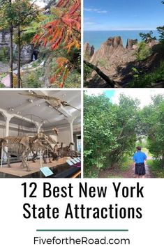 the new york state attractions are featured in this collage with text that reads, best new york state attractions