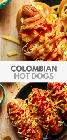 Colombian Hot Dog Recipe Colombian Hot Dog, Light Suppers, Pineapple Preserves, Columbian Recipes, Brat Sausage, Gameday Food, Dogs Recipes, Hot Dog Recipe, Meat Sandwiches