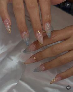 Summer Nail Designs, Beach Nails, Nail Art Ideas, Summer Nail, Blue And Pink, Art Designs, Nail Art Designs, Art Ideas, Almond