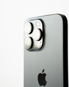 an iphone is shown with the camera lens on it's back end and side