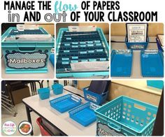 classroom organization tips for managing the flow of papers in and out of your classroom bins