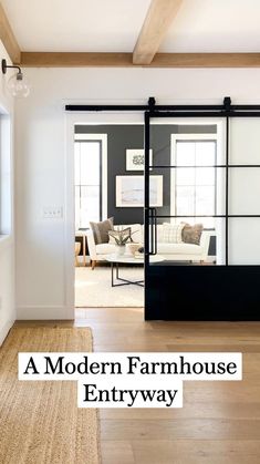 an open living room with sliding glass doors