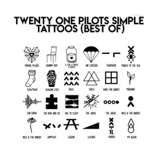 twenty one pilots simple tattoos best of