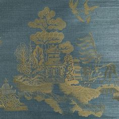 Order P8020108.35.0 La Pagode Blue Chinoiserie by Brunschwig & Fils Wallpaper Teal Chinoiserie Wallpaper, Brunschwig And Fils, Asian Wallpaper, Blue Chinoiserie, Teal Wallpaper, Chinoiserie Wallpaper, Concept Home, Grasscloth Wallpaper, Drapery Hardware